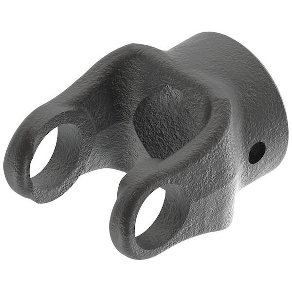 Implement Yoke, 1 1/4" Round Bore, 5/16" Keyway, W/ Set Screw 3" x3" x3"